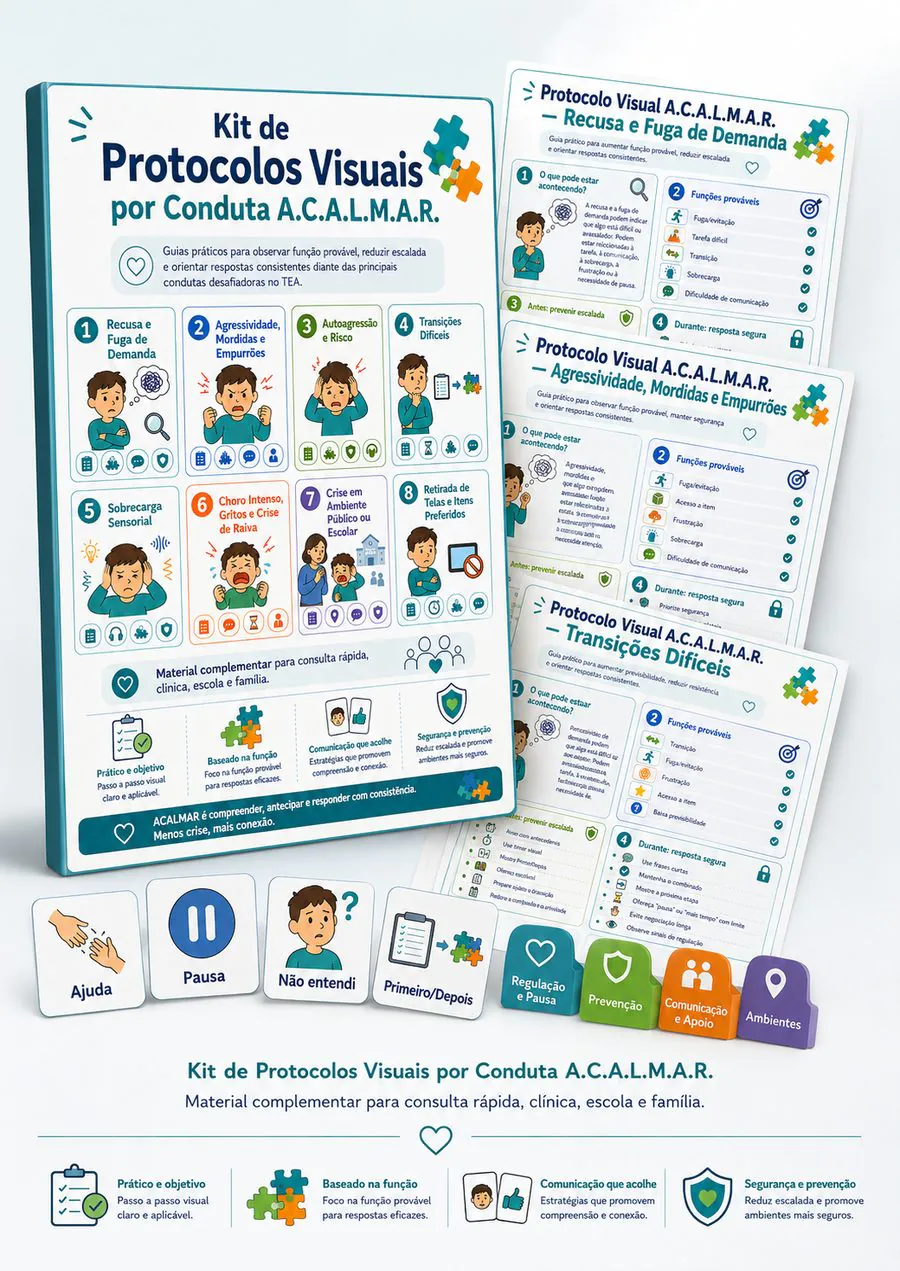 Kit de protocolos visuais por conduta